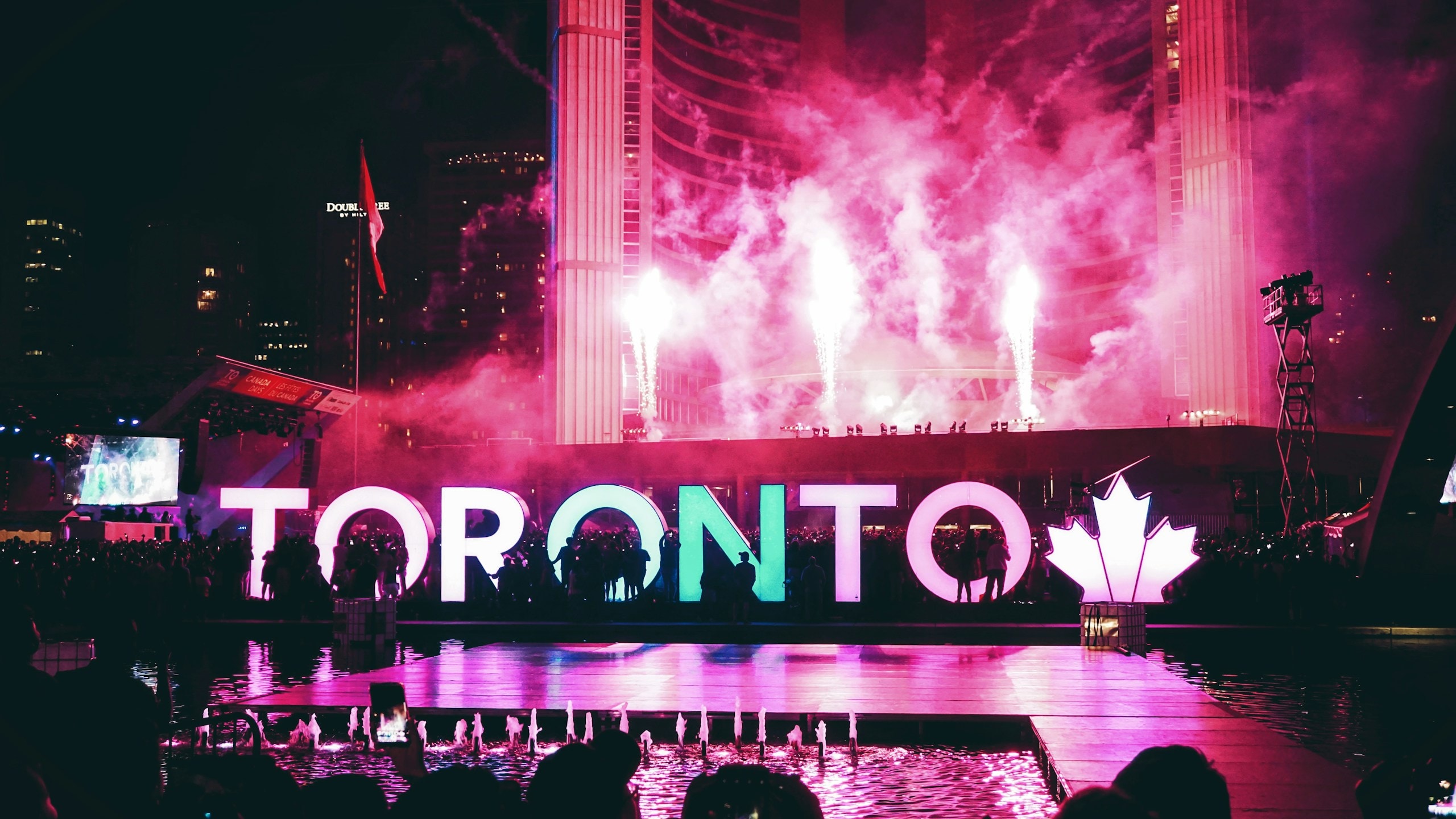 Toronto venue stage with lights